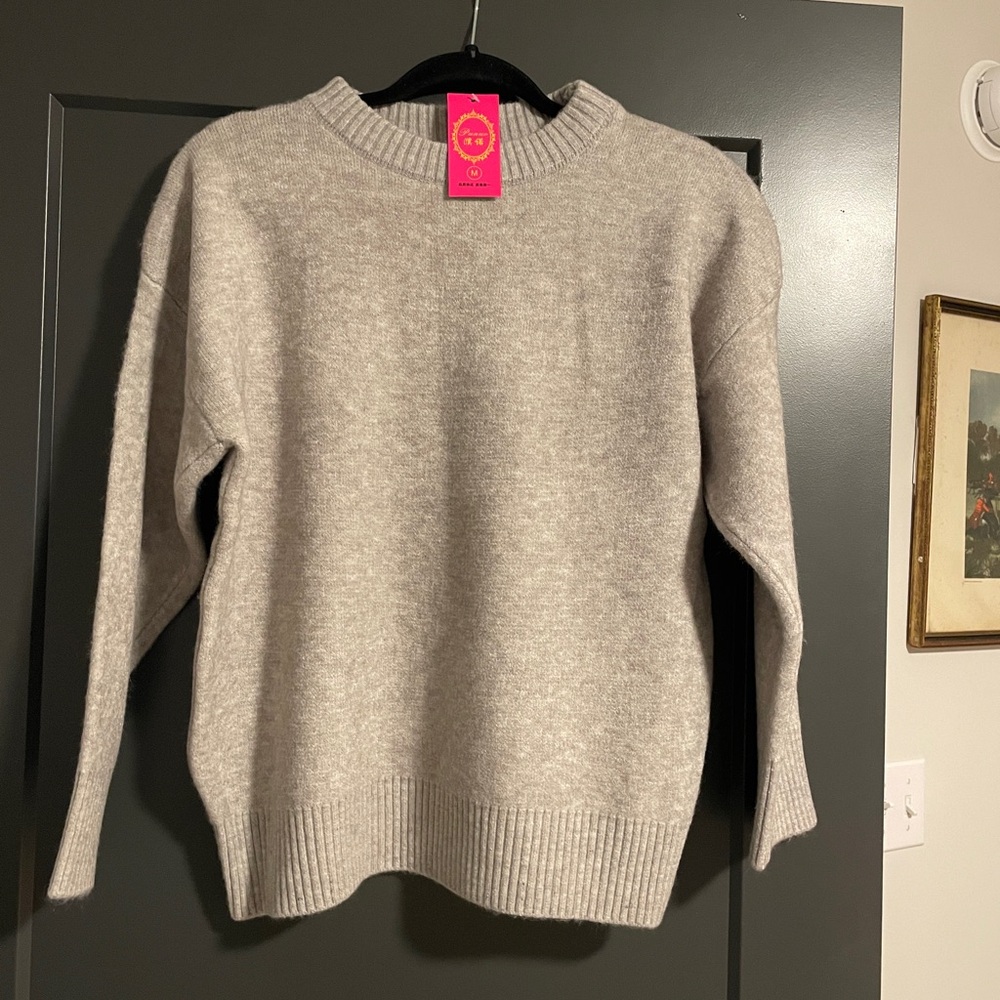 Groovy Mint grey sweater ..New with tags